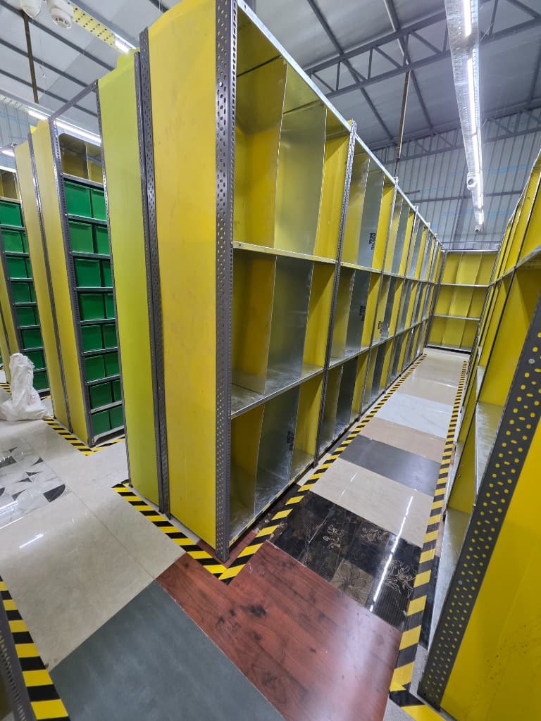 Industrial Yellow Racking